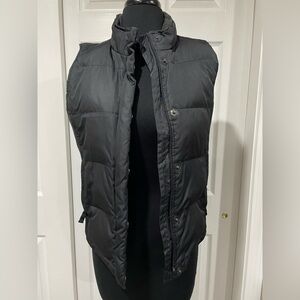 GAP black down vest, size small